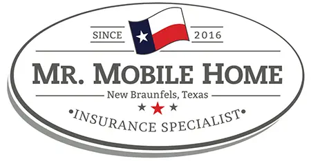 A logo for the texas mobile home insurance specialists.