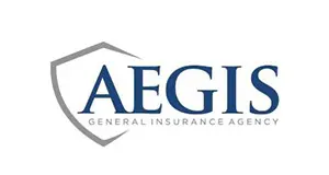 A logo of the general insurance agency aegis.